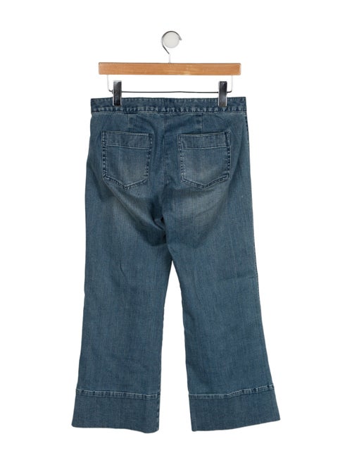 Michael Kors Mid-Rise Wide Leg Jeans