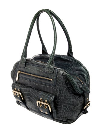 Michael Michael Kors Embossed Leather Top Handle Bag