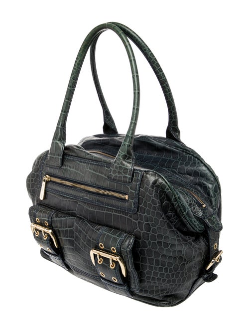 Michael Michael Kors Embossed Leather Top Handle Bag