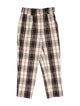 Michael Kors Plaid Print Straight Leg Pants