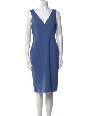 Michael Kors V-Neck Knee-Length Dress
