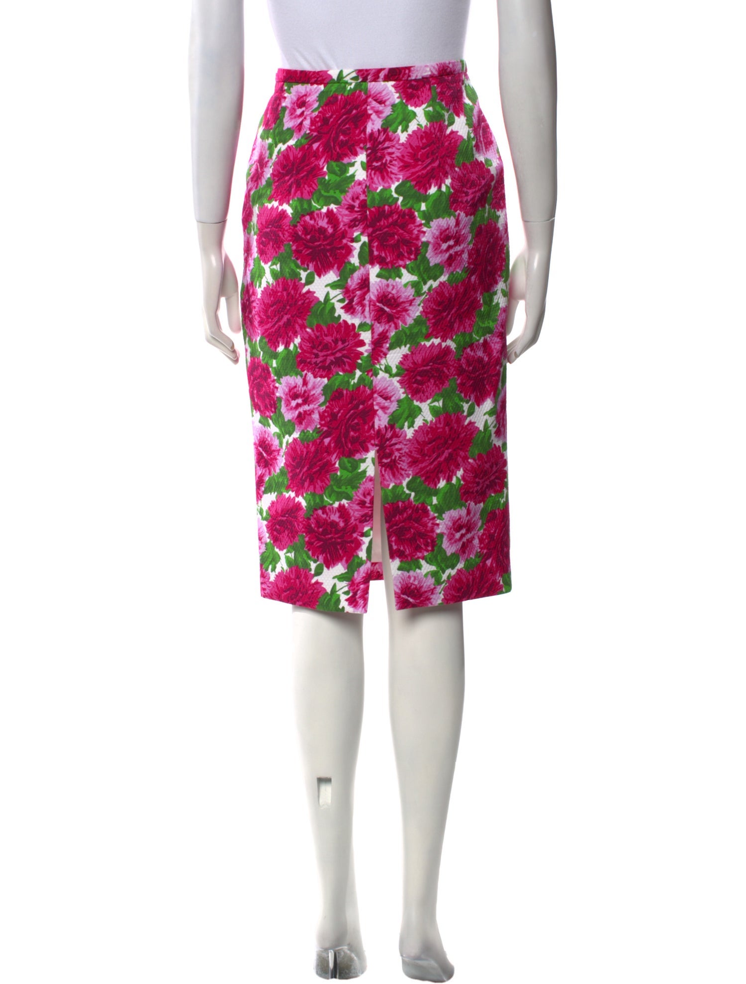 Michael Kors Floral Print Knee-Length Skirt