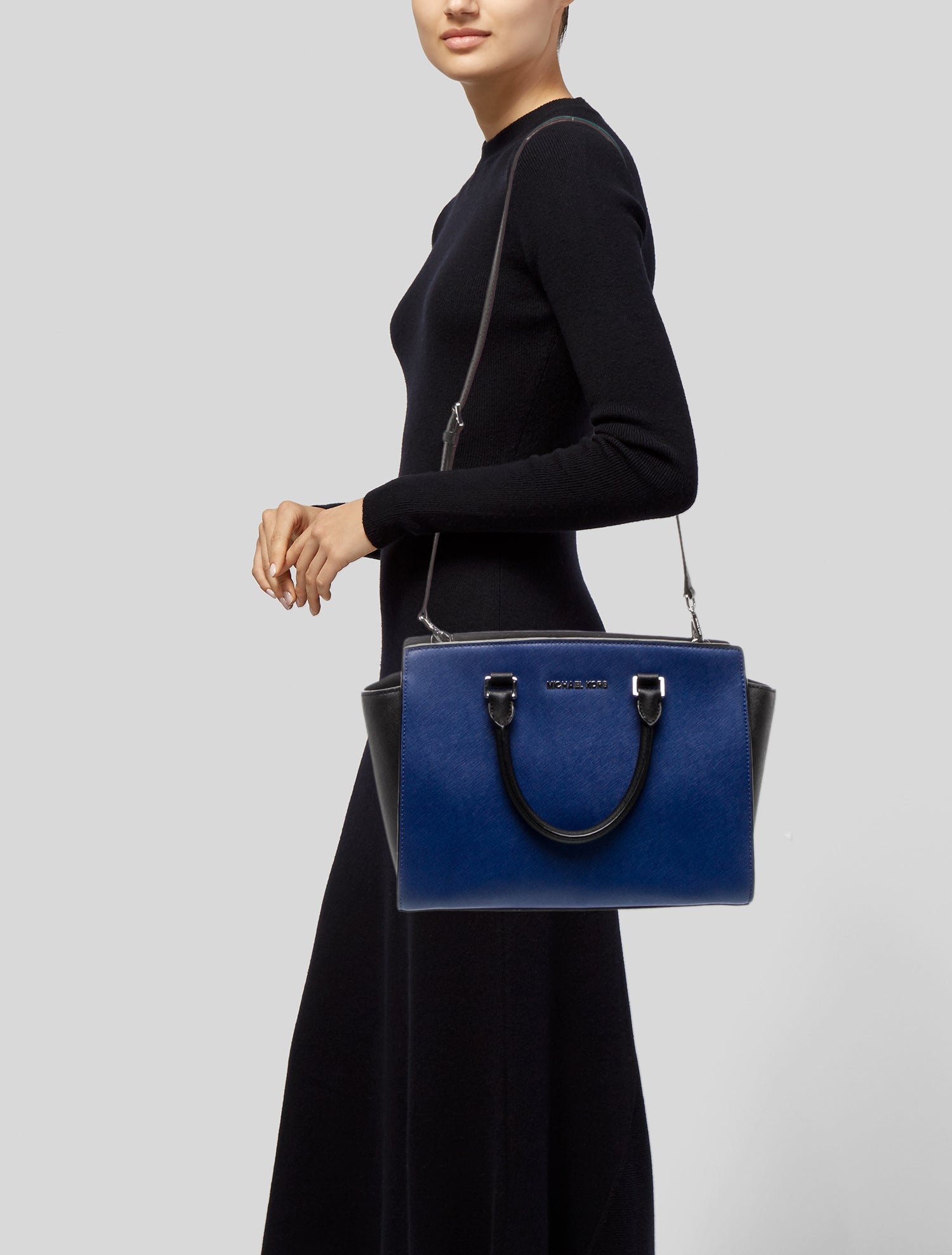 Michael Michael Kors Saffiano Leather Top Handle Bag