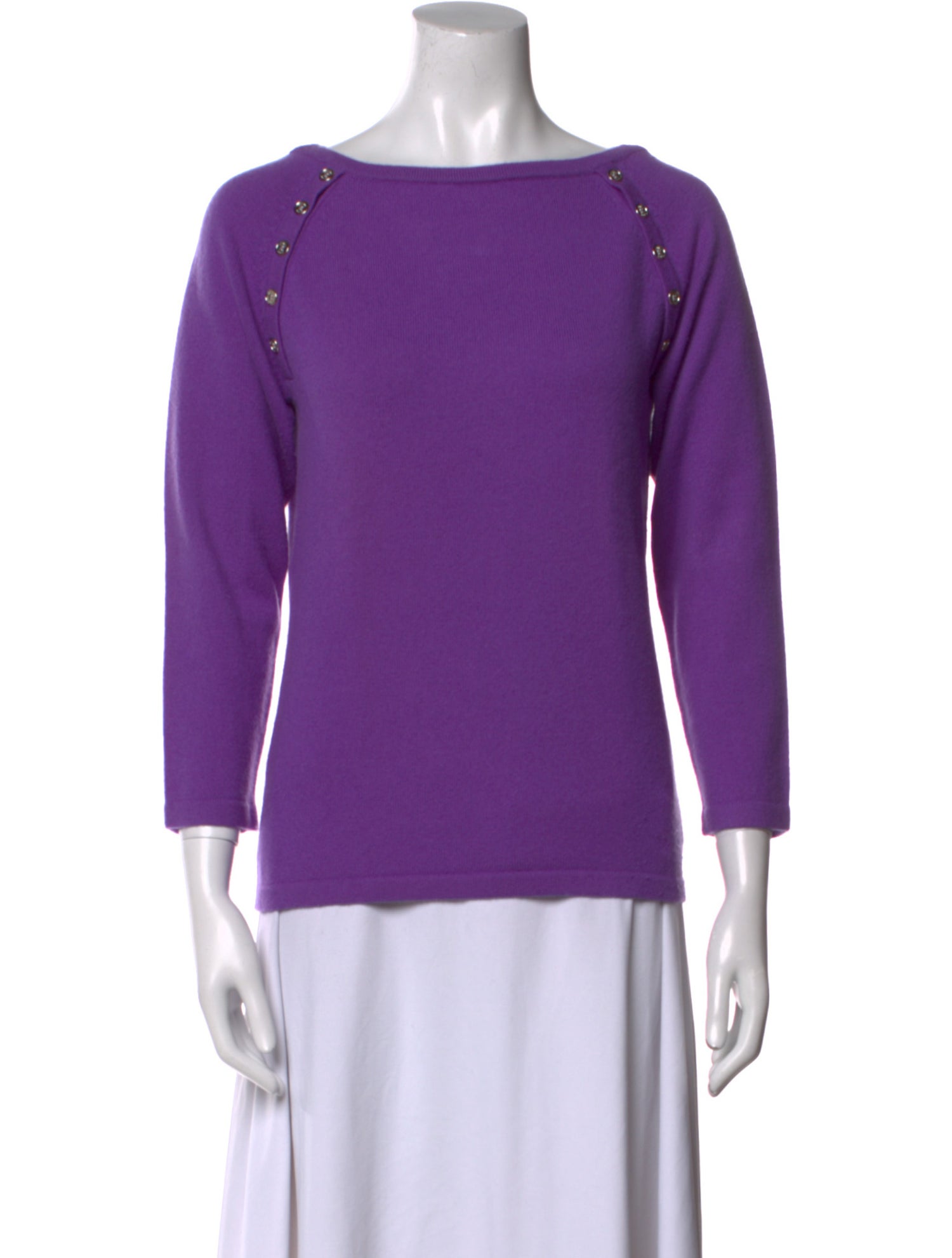Michael Kors Cashmere Bateau Neckline Sweater