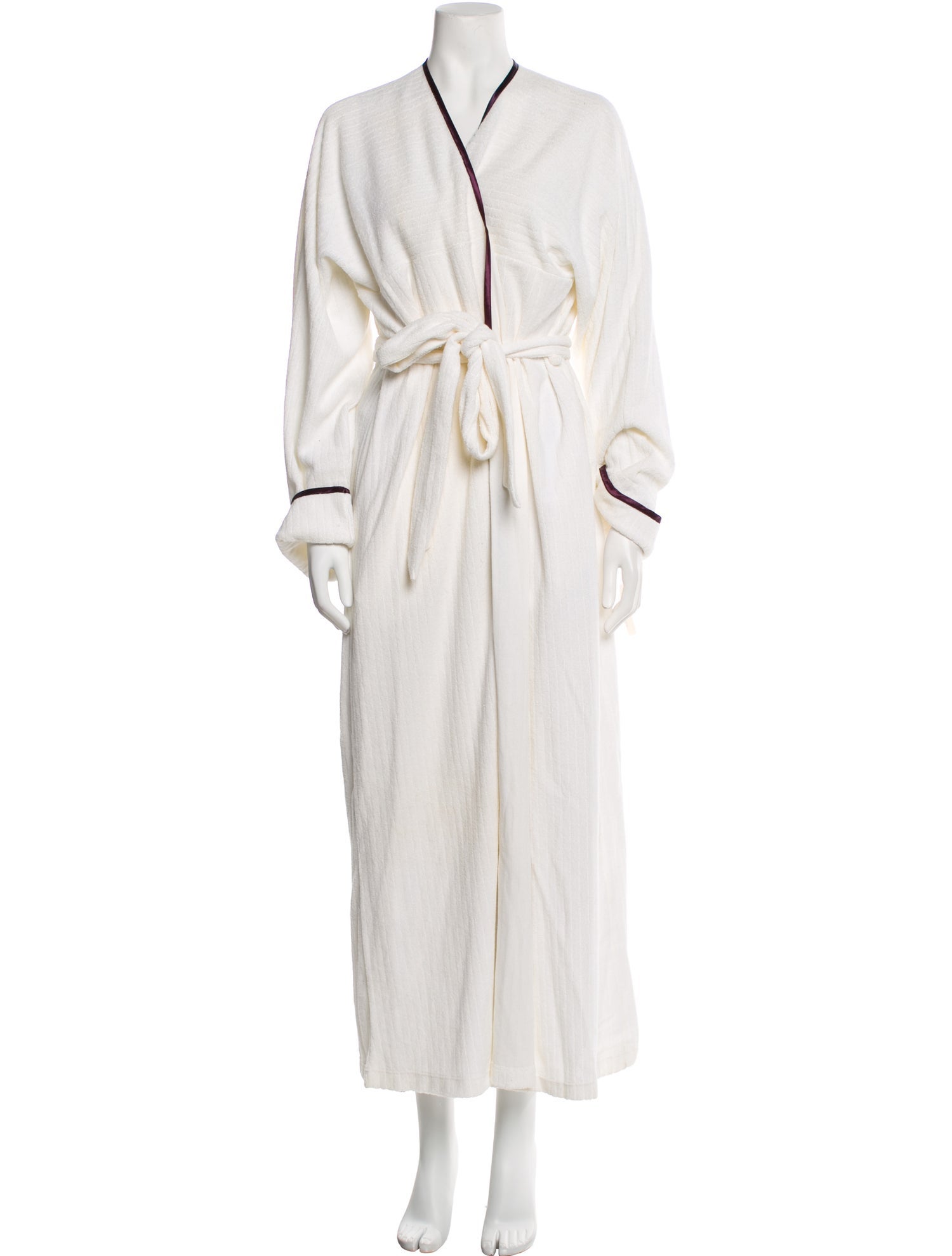 Michael Kors Fur Trim Robe