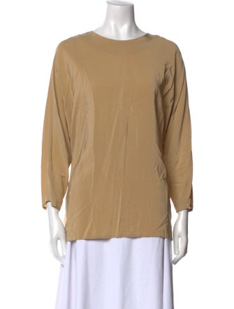 Michael Kors Silk Bateau Neckline Top