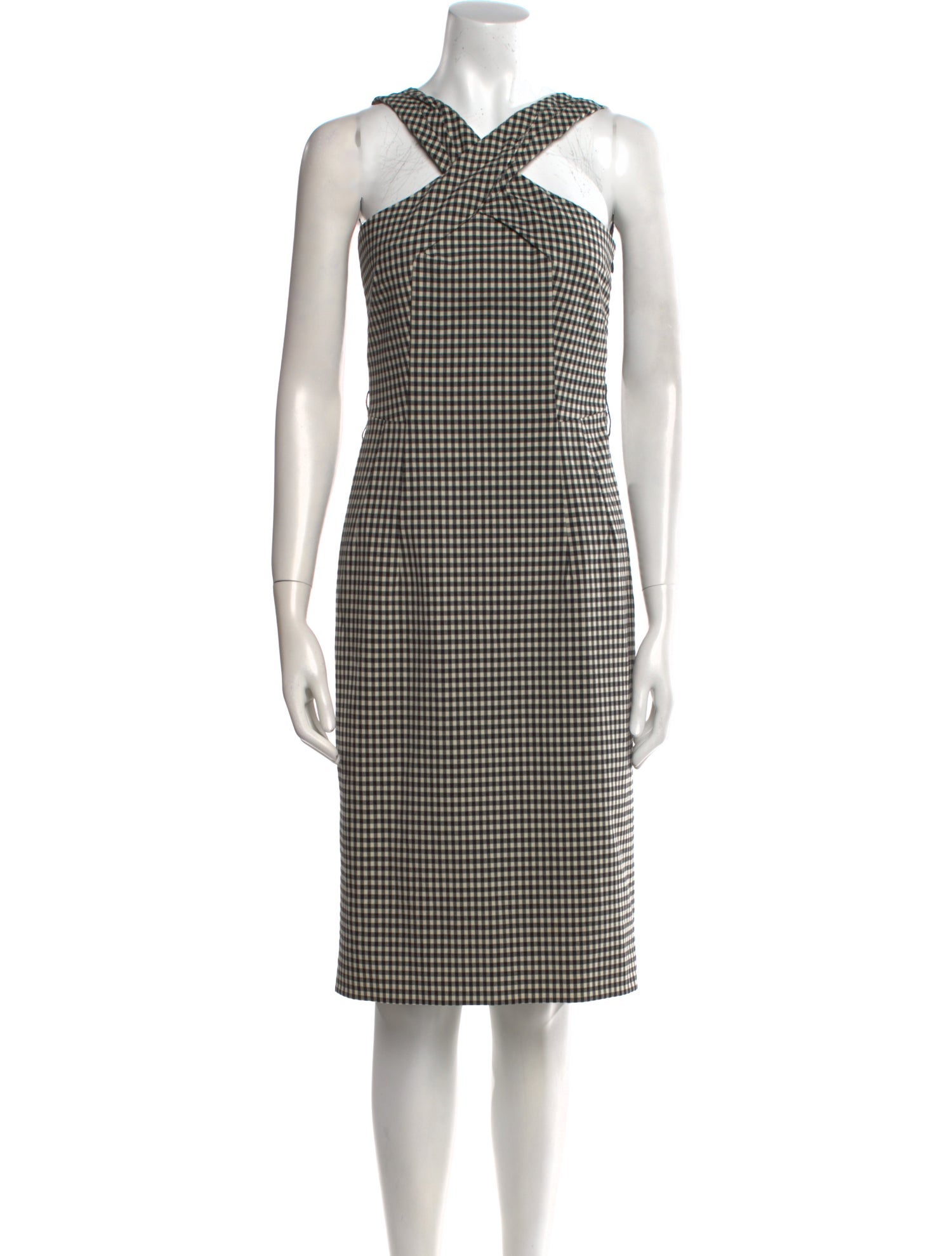 Michael Kors Virgin Wool Midi Length Dress