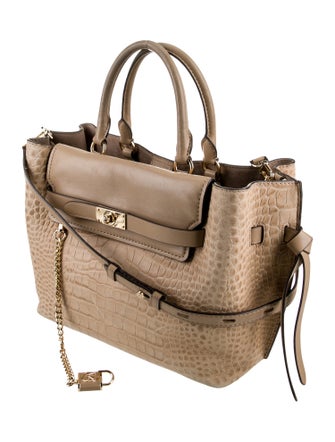 Michael Kors Monogram Top Handle Bag