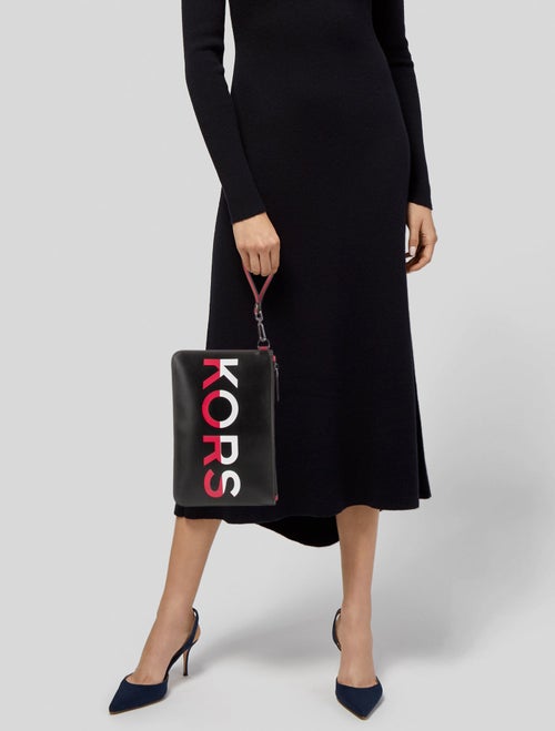 Michael Kors Leather Clutch