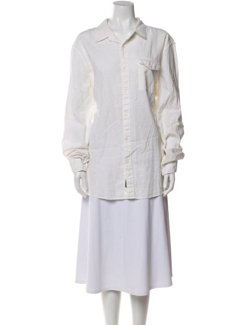 Michael Kors Long Sleeve Button-Up Top