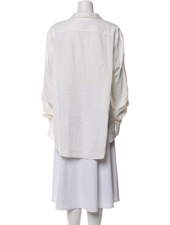 Michael Kors Long Sleeve Button-Up Top