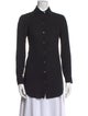 Michael Kors Silk Long Sleeve Button-Up Top