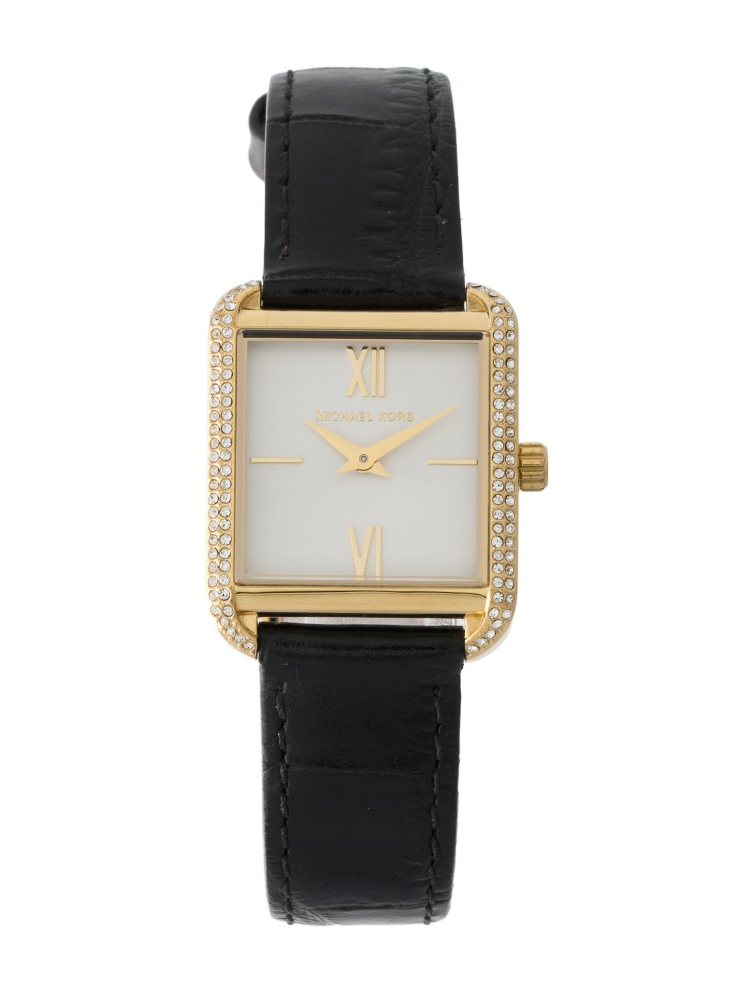 Michael Kors Lake Crocodile-Embossed Leather Watch