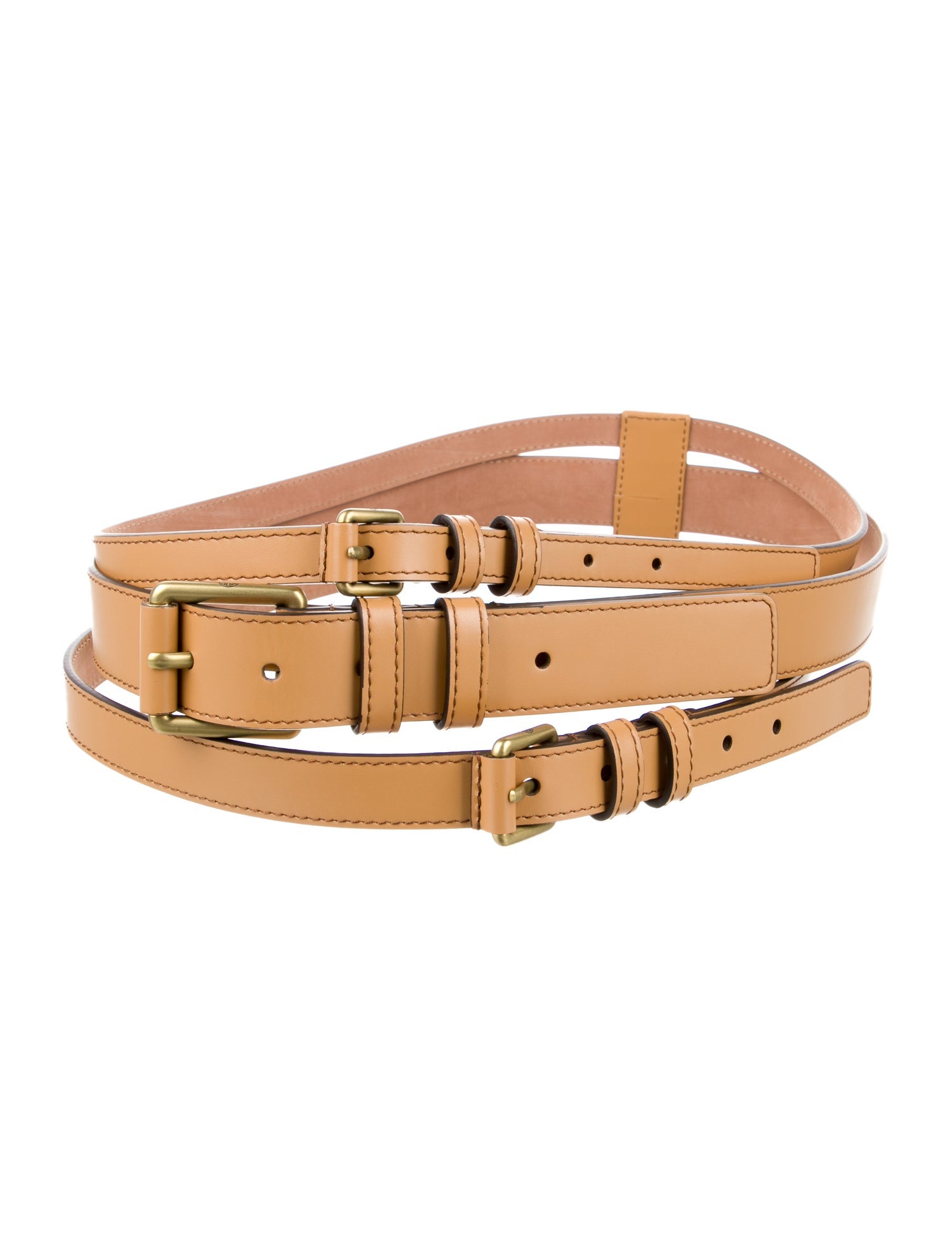 Michael Kors Collection Wide Leather Waist Belt