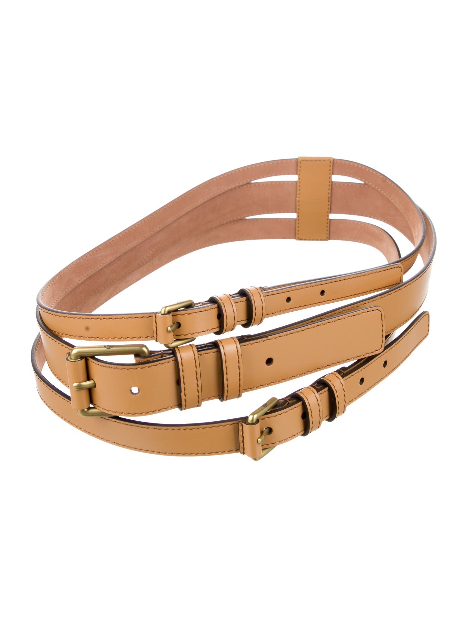 Michael Kors Collection Wide Leather Waist Belt