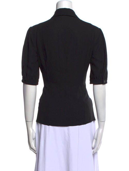 Michael Kors Three-Quarter Sleeve Button-Up Top