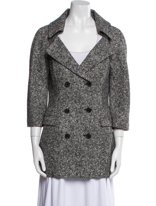 Michael Kors Virgin Wool Printed Blazer