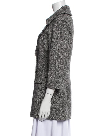 Michael Kors Virgin Wool Printed Blazer