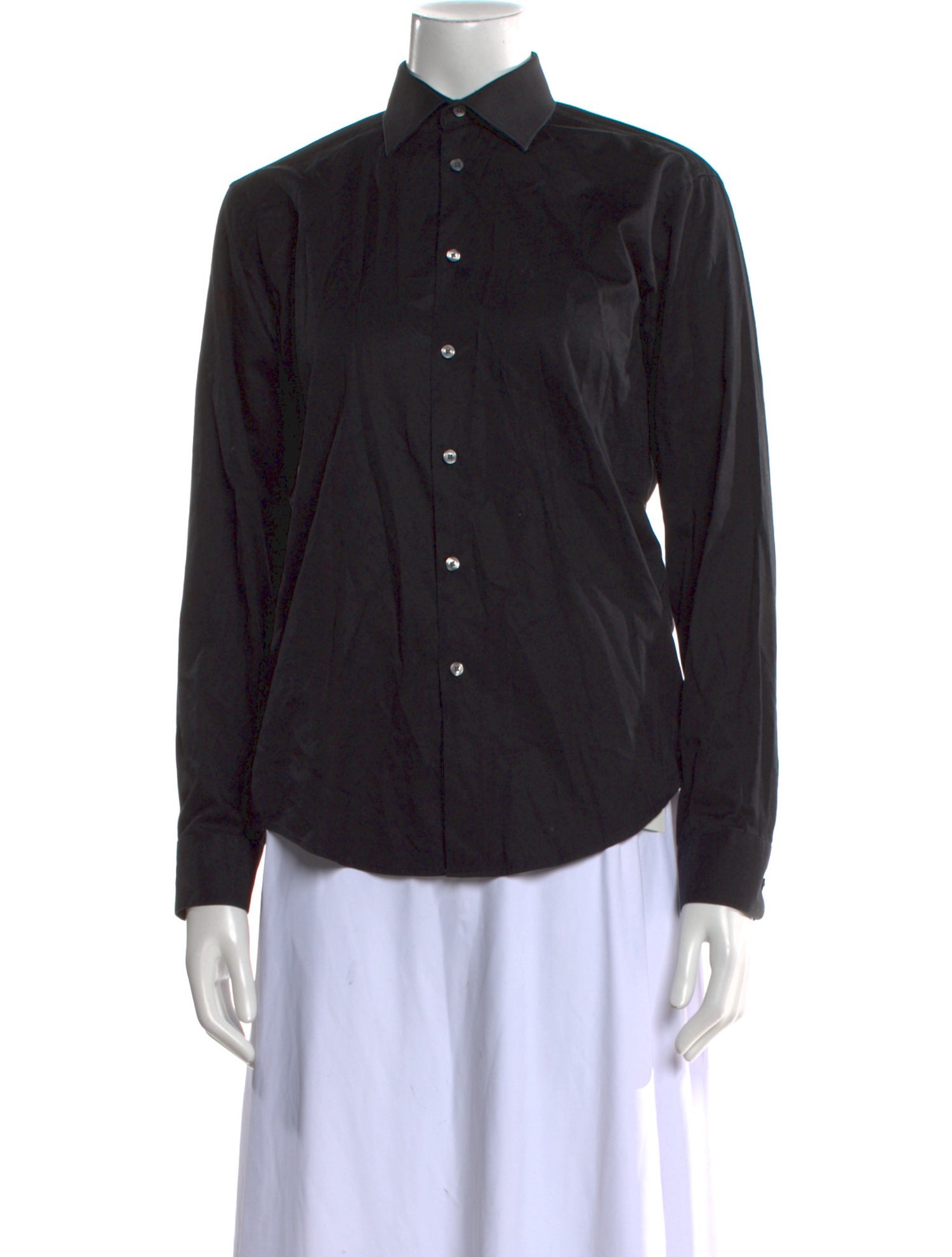 Michael Kors Long Sleeve Button-Up Top