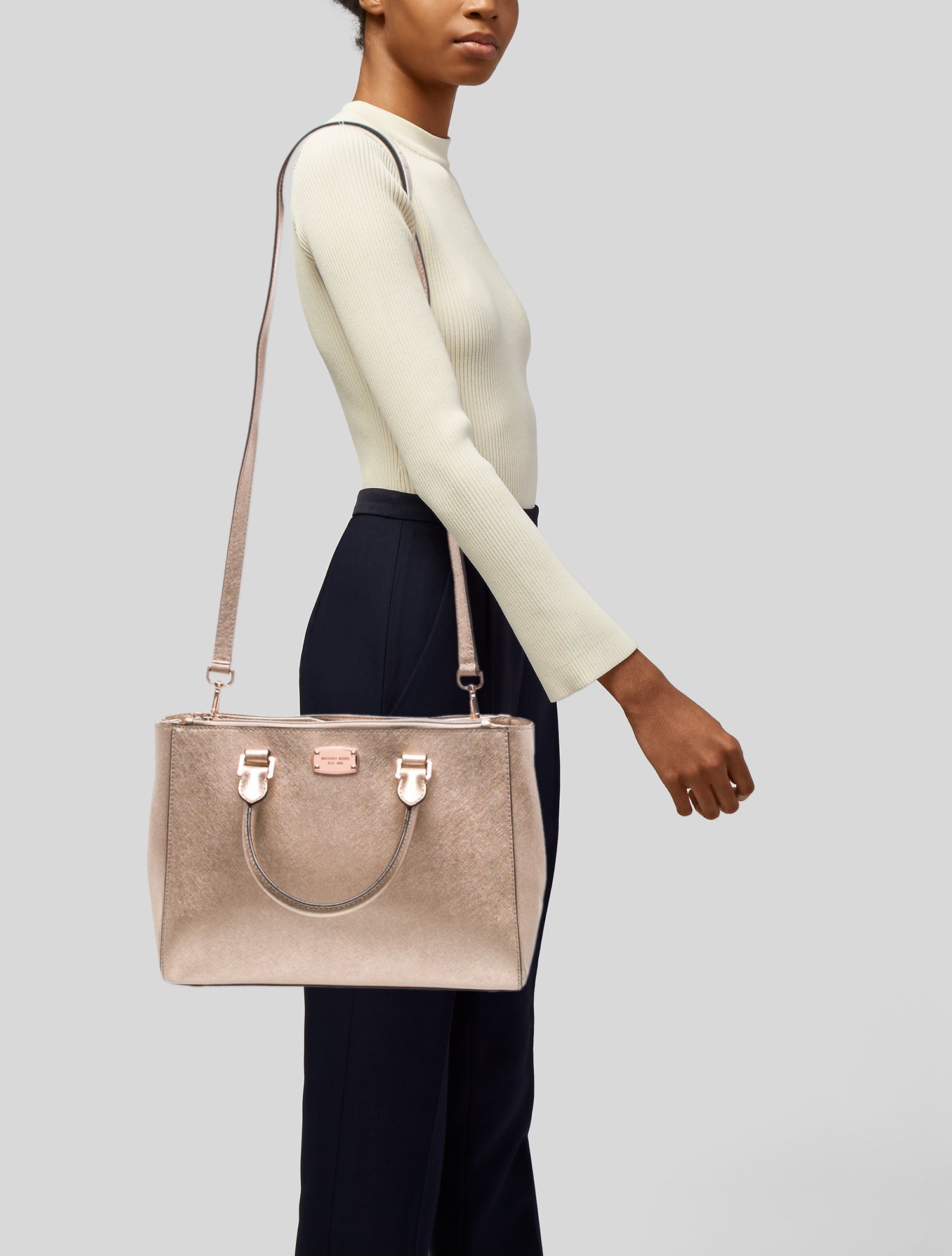 Michael Michael Kors Saffiano Leather Shoulder Bag