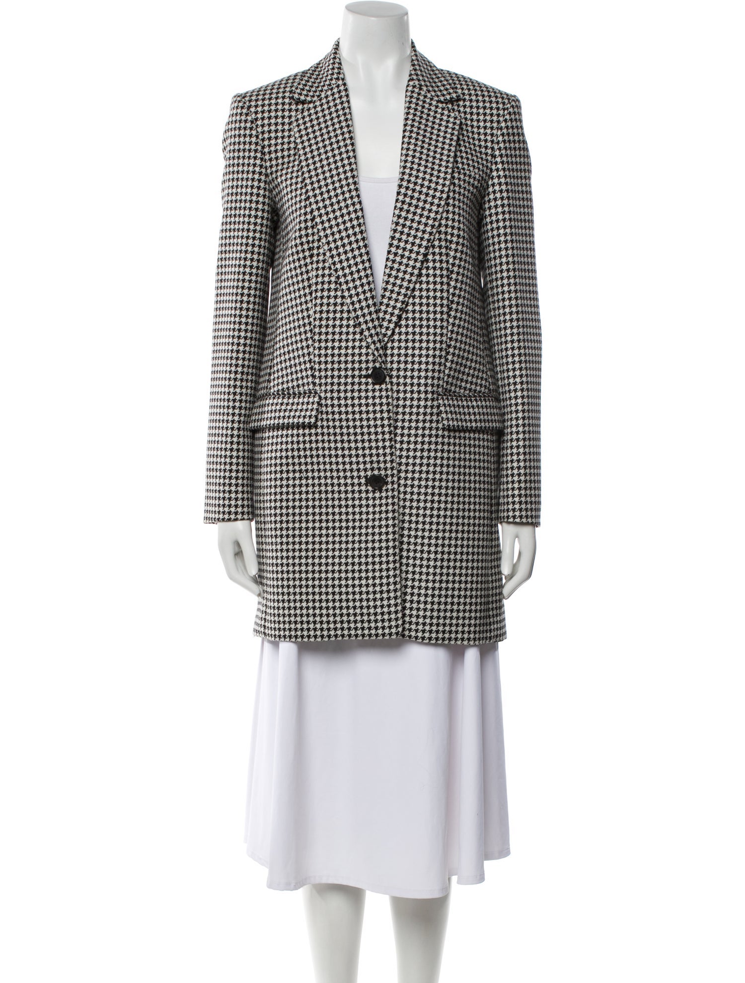Michael Kors Virgin Wool Houndstooth Print