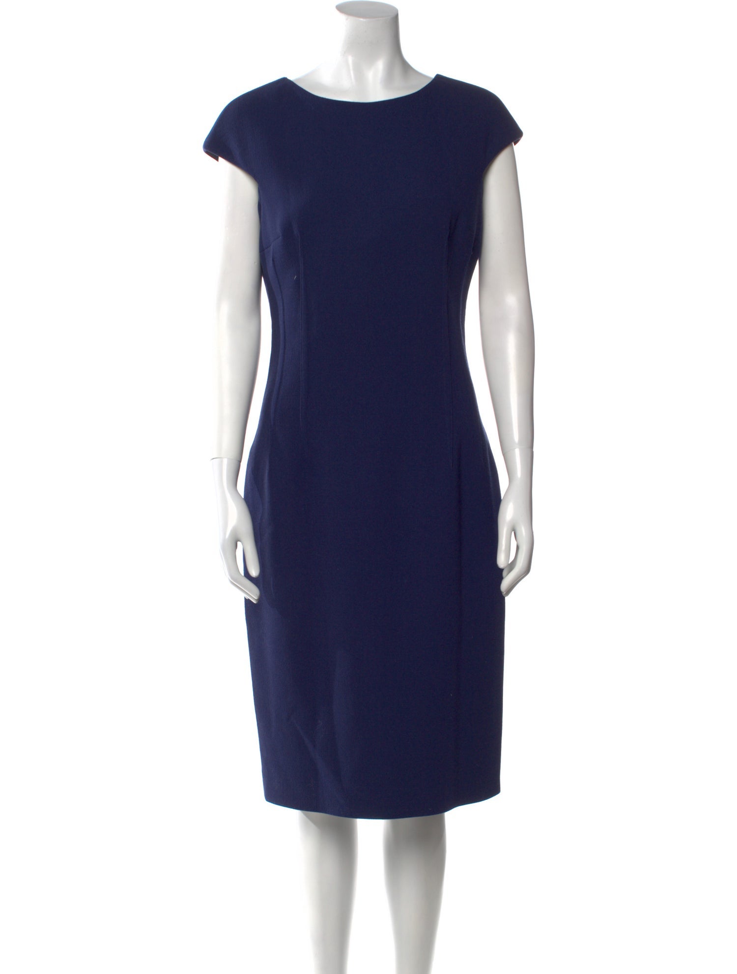 Michael Kors Virgin Wool Midi Length Dress