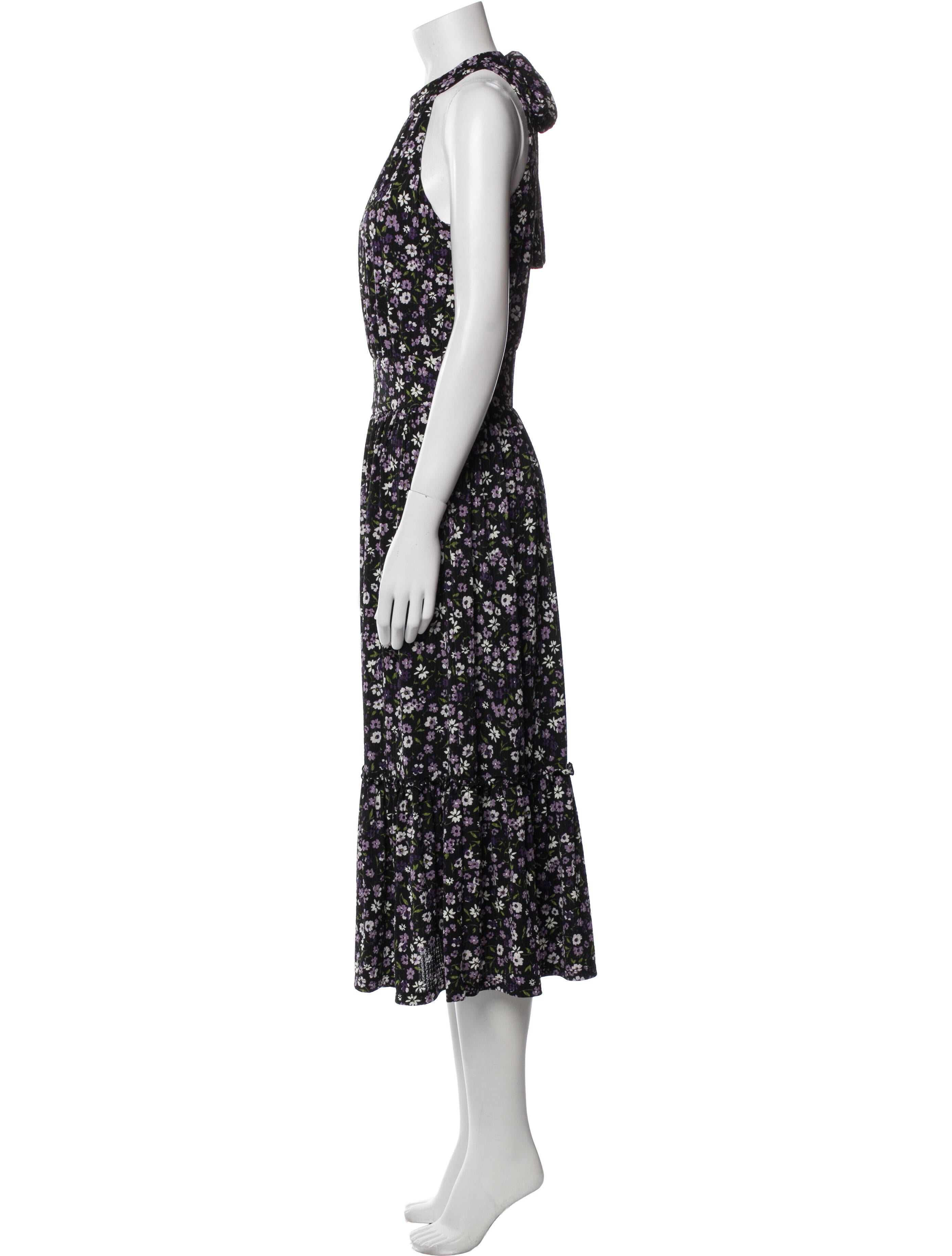 Michael Kors Floral Print Long Dress