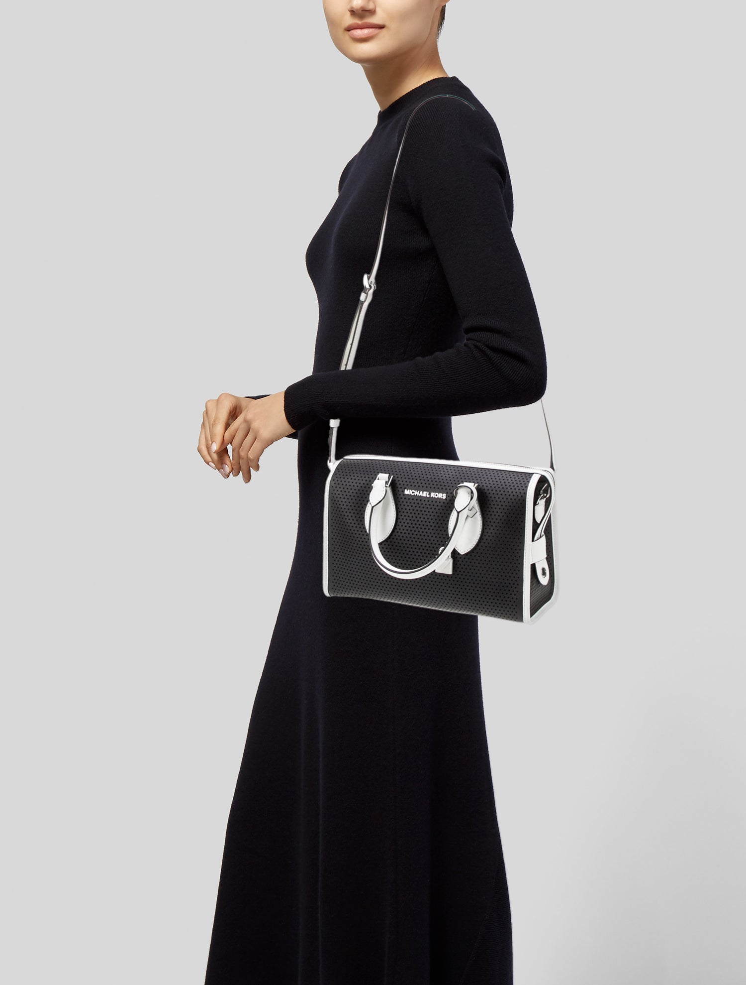 Michael Kors Leather Top Handle Bag