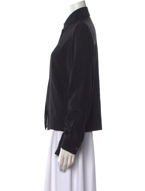 Michael Kors Collection Long Sleeve Button-Up Top