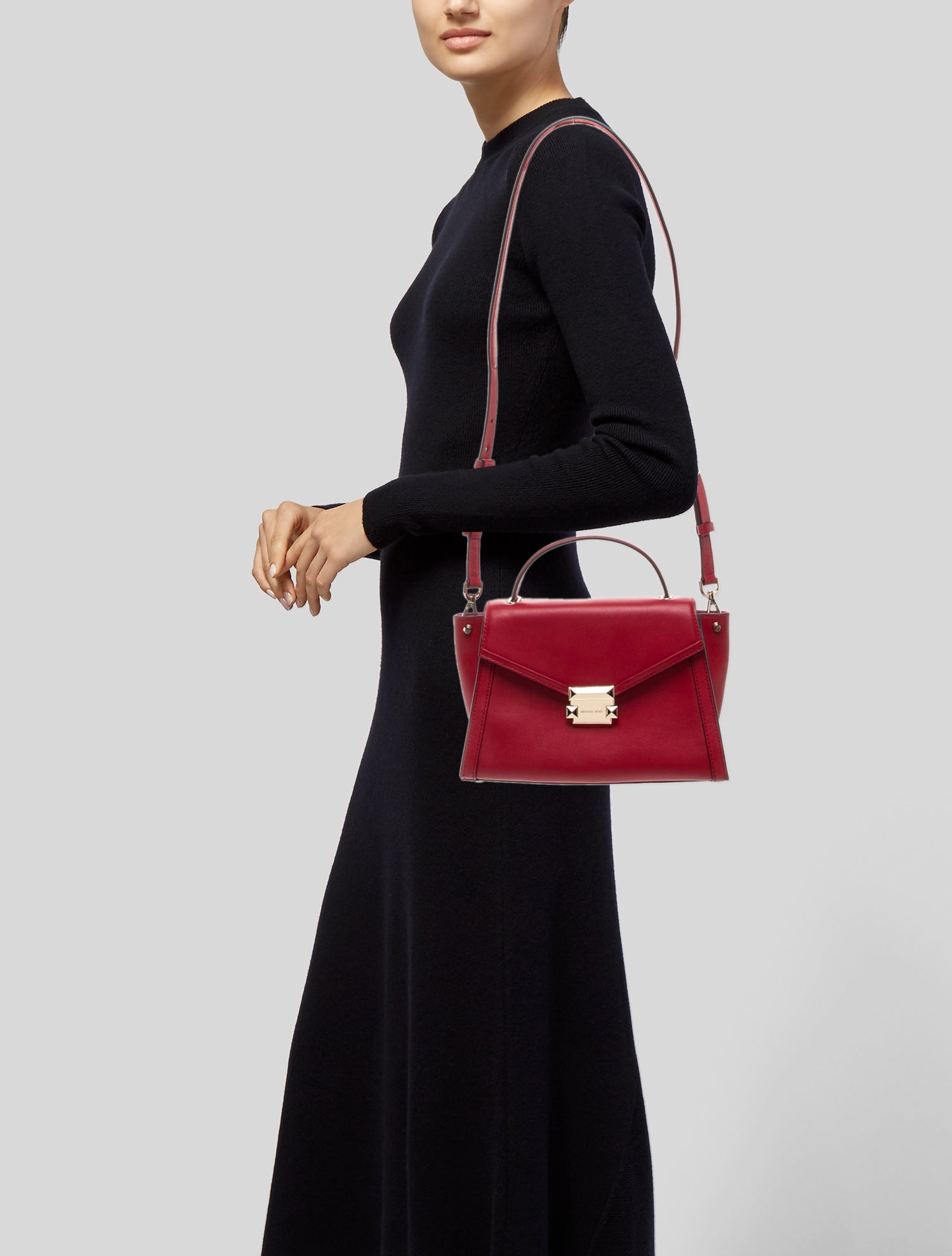 Michael Kors Leather Top Handle Bag