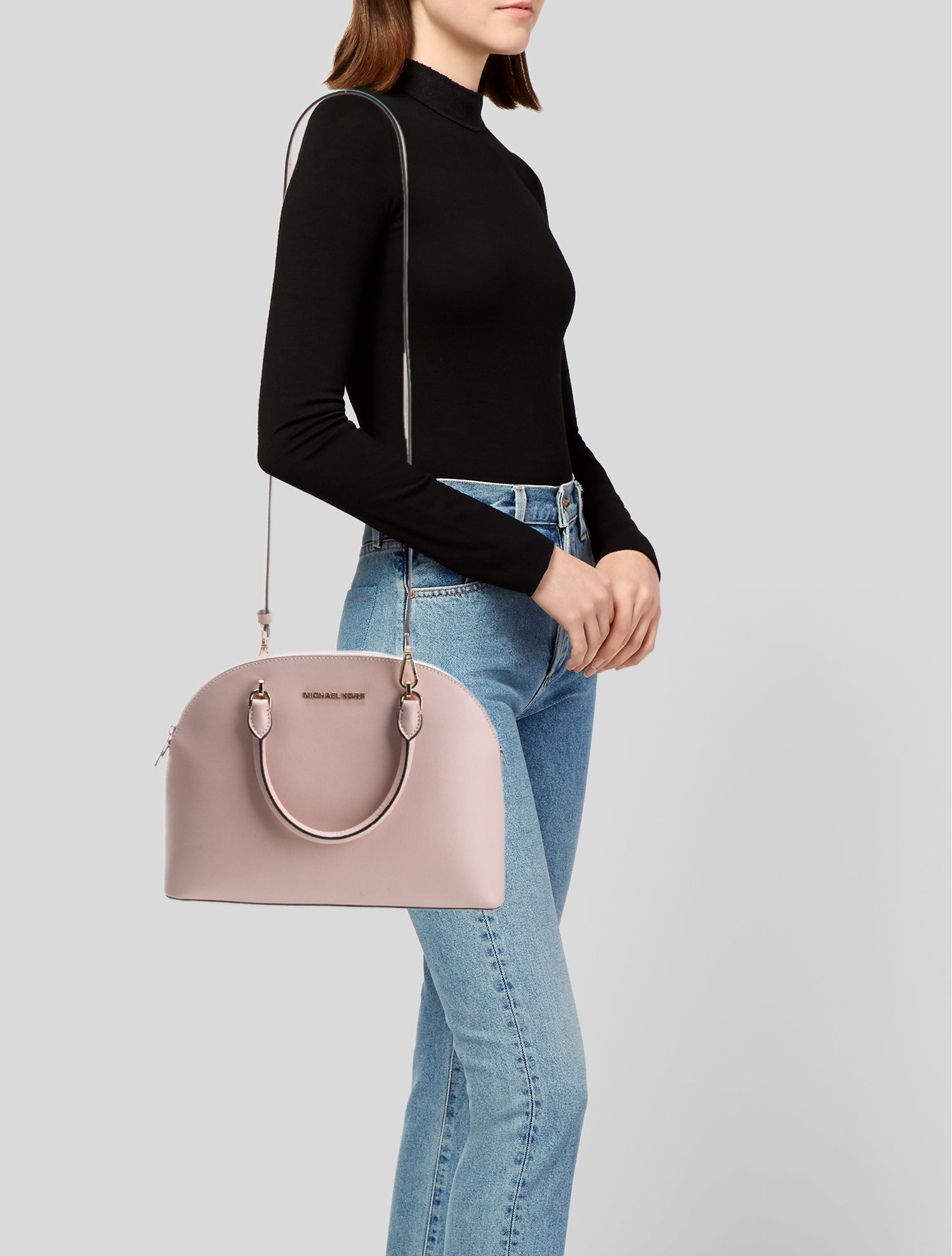 Michael Kors Saffiano Leather Top Handle Bag