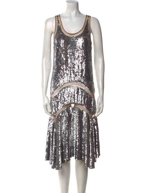 Michael Kors Sequin Midi Length Dress