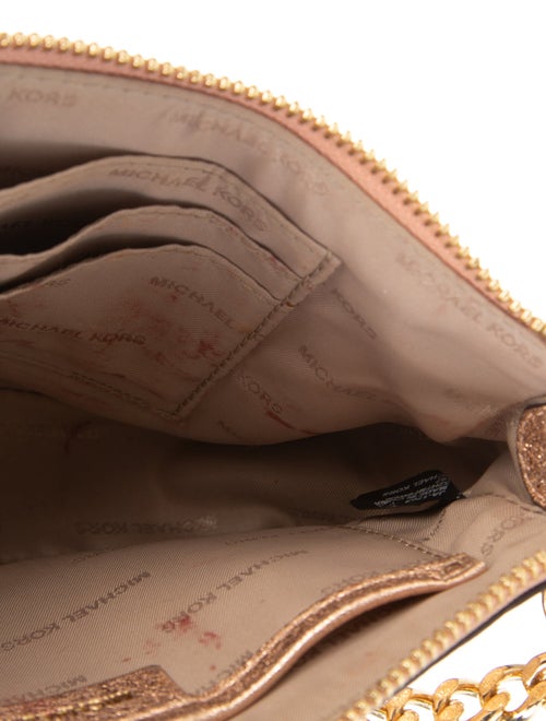 Michael Michael Kors Leather Jet Set Pochette