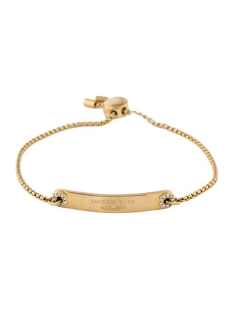 Michael Kors Logo Plaque Slider Bracelet