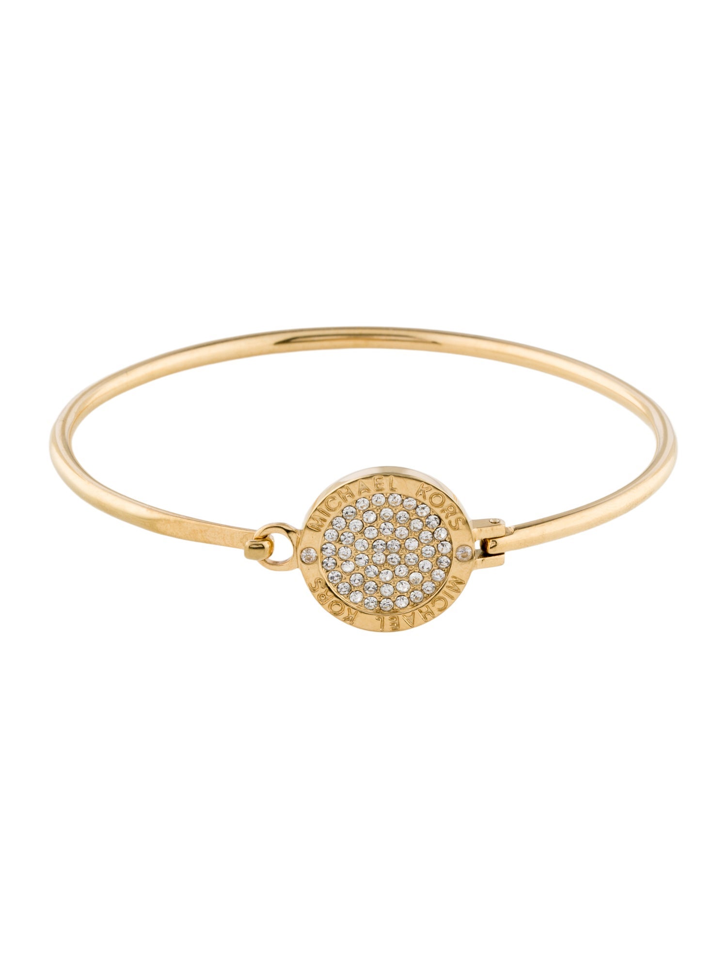 Michael Kors Heritage Crystal Pave Disk Bracelet
