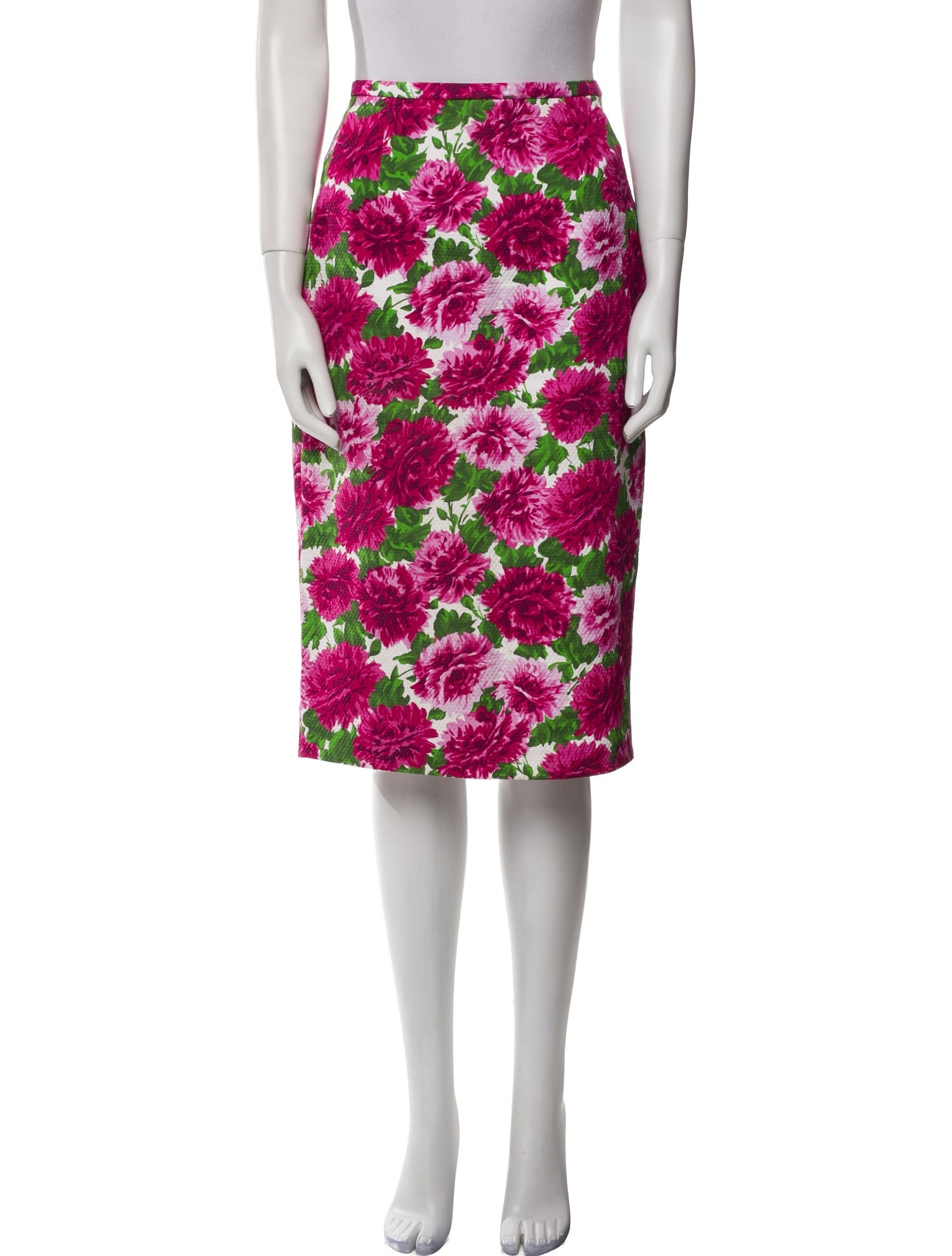 Michael Kors Floral Print Knee-Length Skirt
