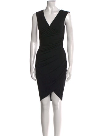 Michael Kors V-Neck Knee-Length Dress