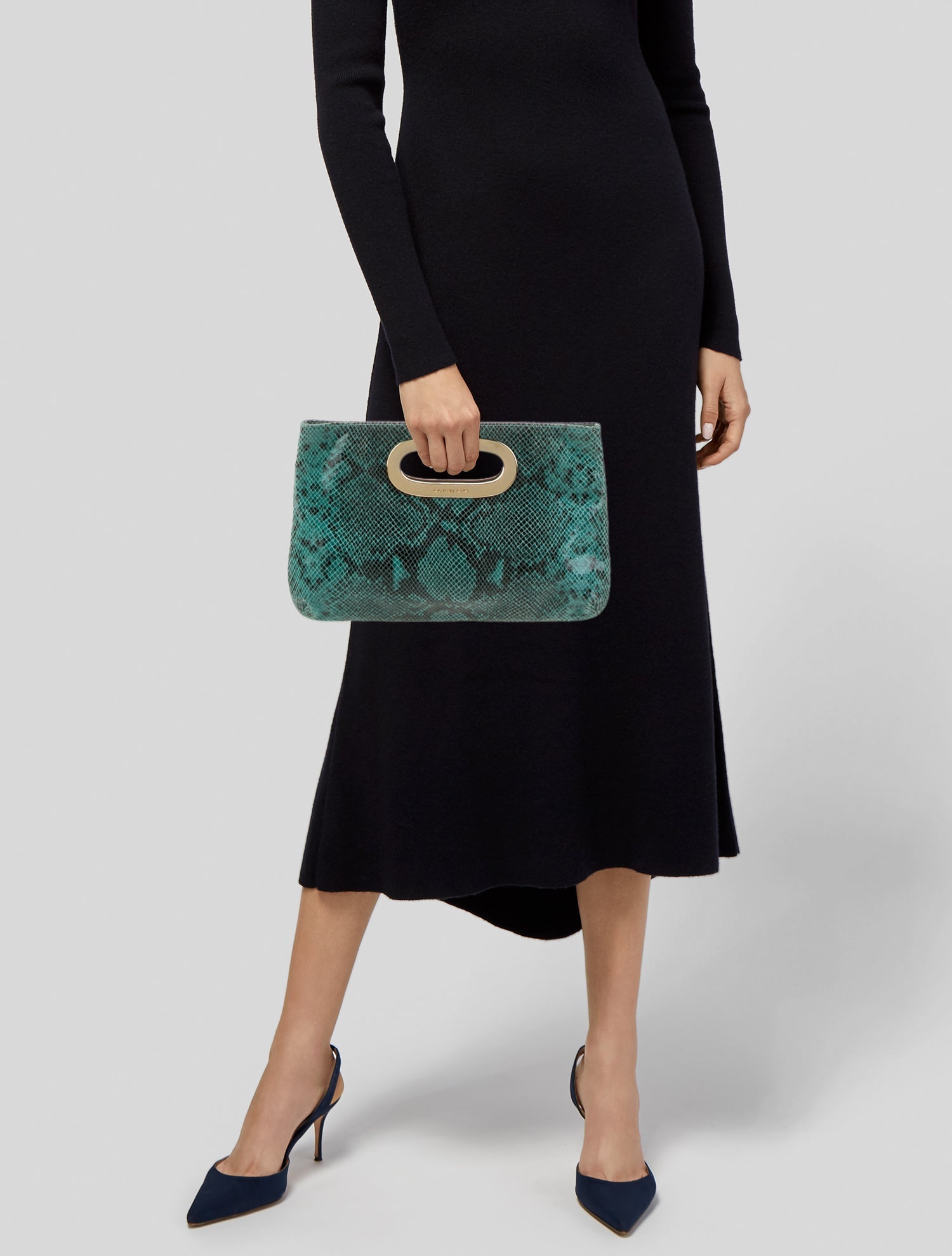 Michael Kors Embossed Leather Clutch