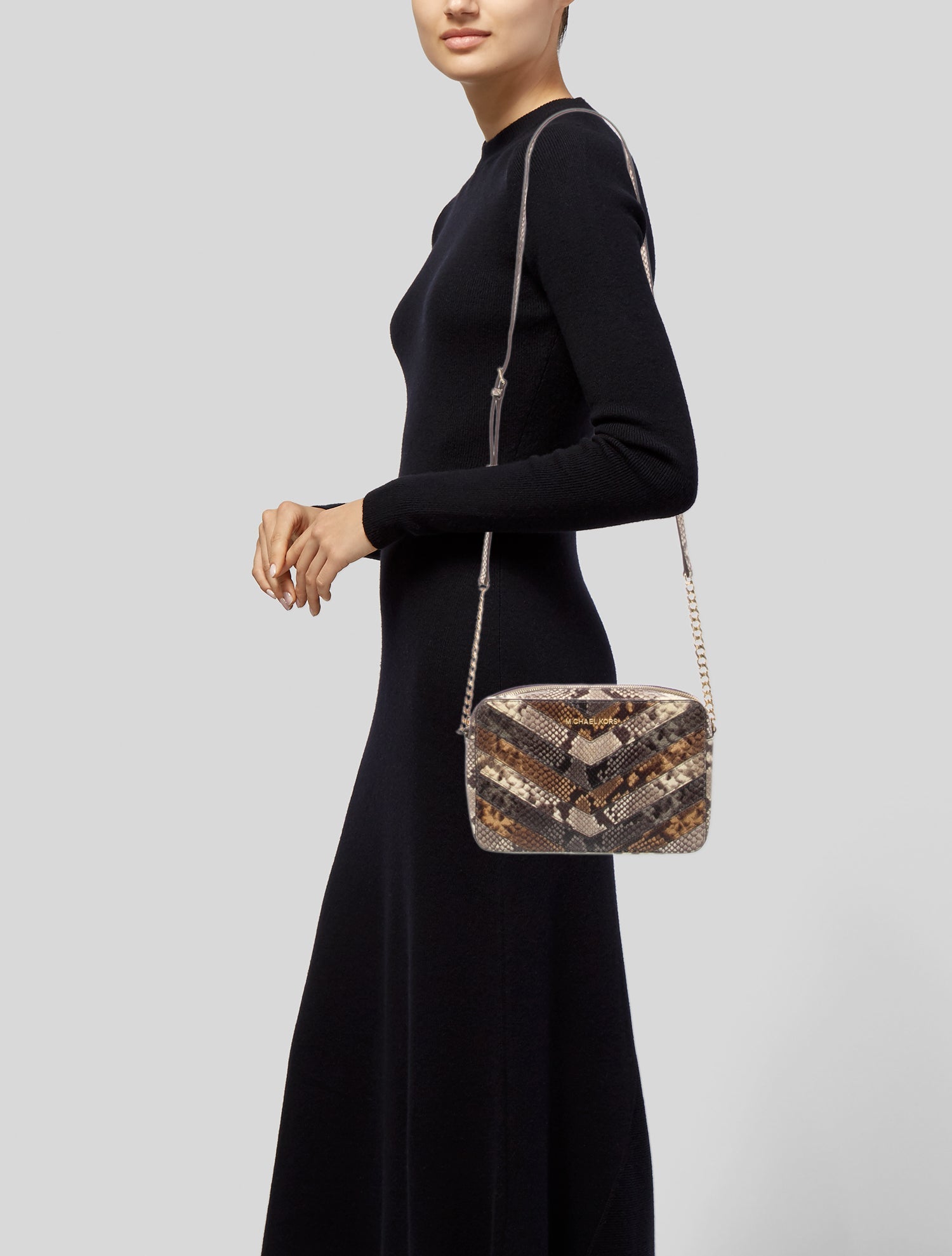 Michael Kors Leather Minaudière