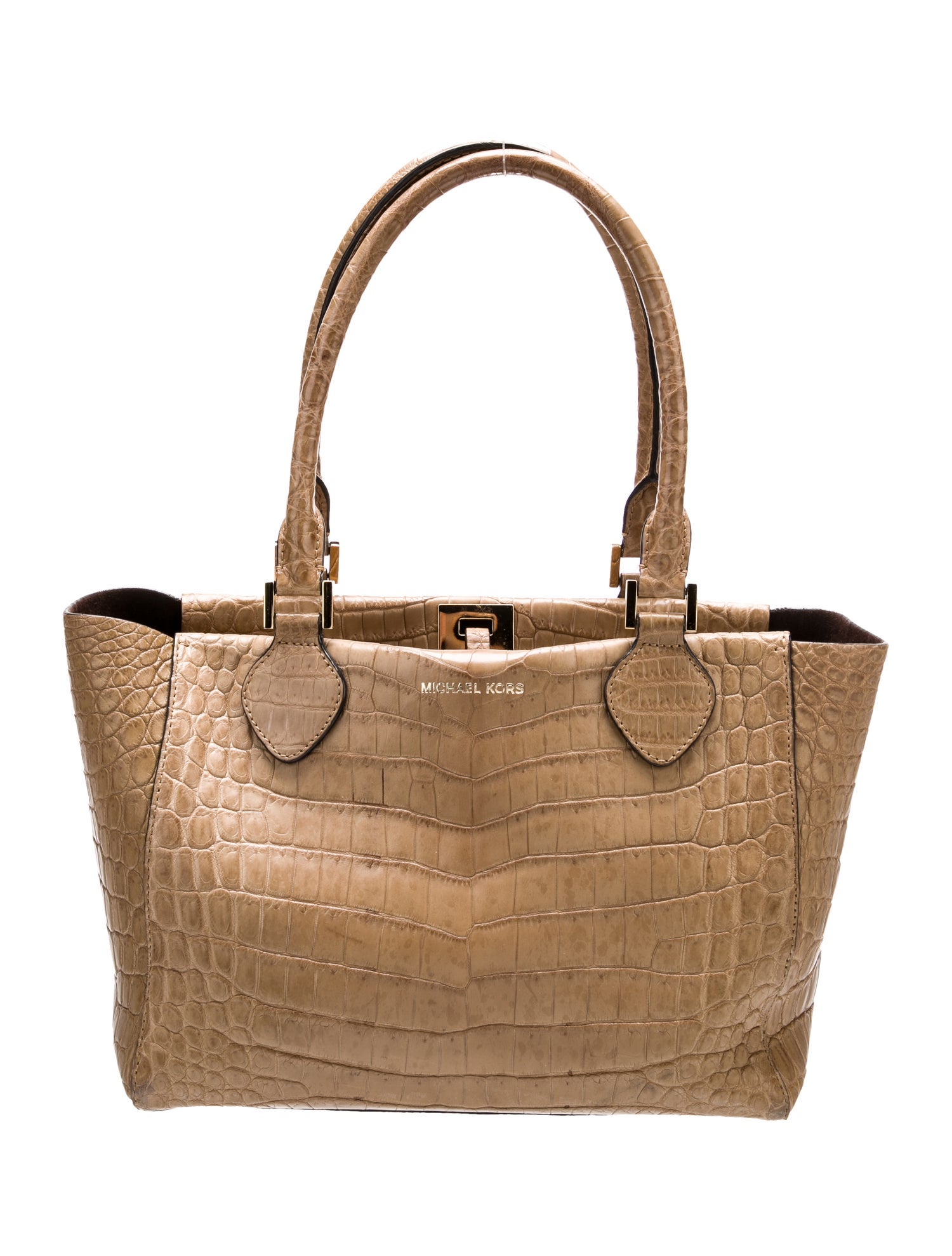 Michael Kors Crocodile Top Handle Bag