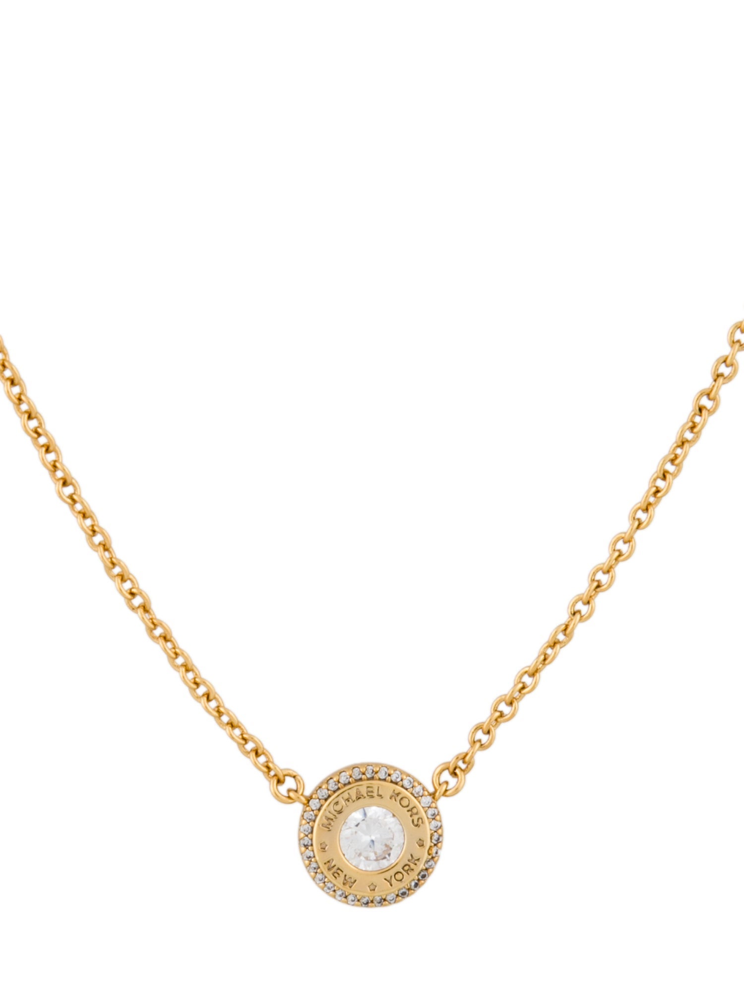 Michael Kors Crystal Pendant Necklace