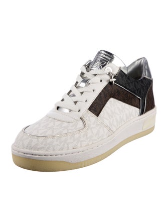 Michael Kors Monogram Pattern Leather Sneakers