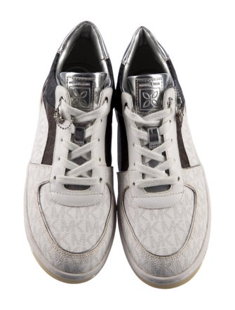 Michael Kors Monogram Pattern Leather Sneakers