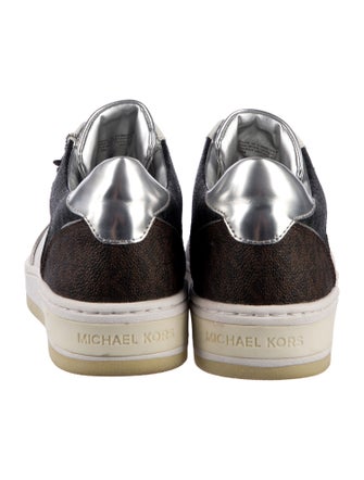 Michael Kors Monogram Pattern Leather Sneakers