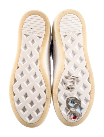 Michael Kors Monogram Pattern Leather Sneakers