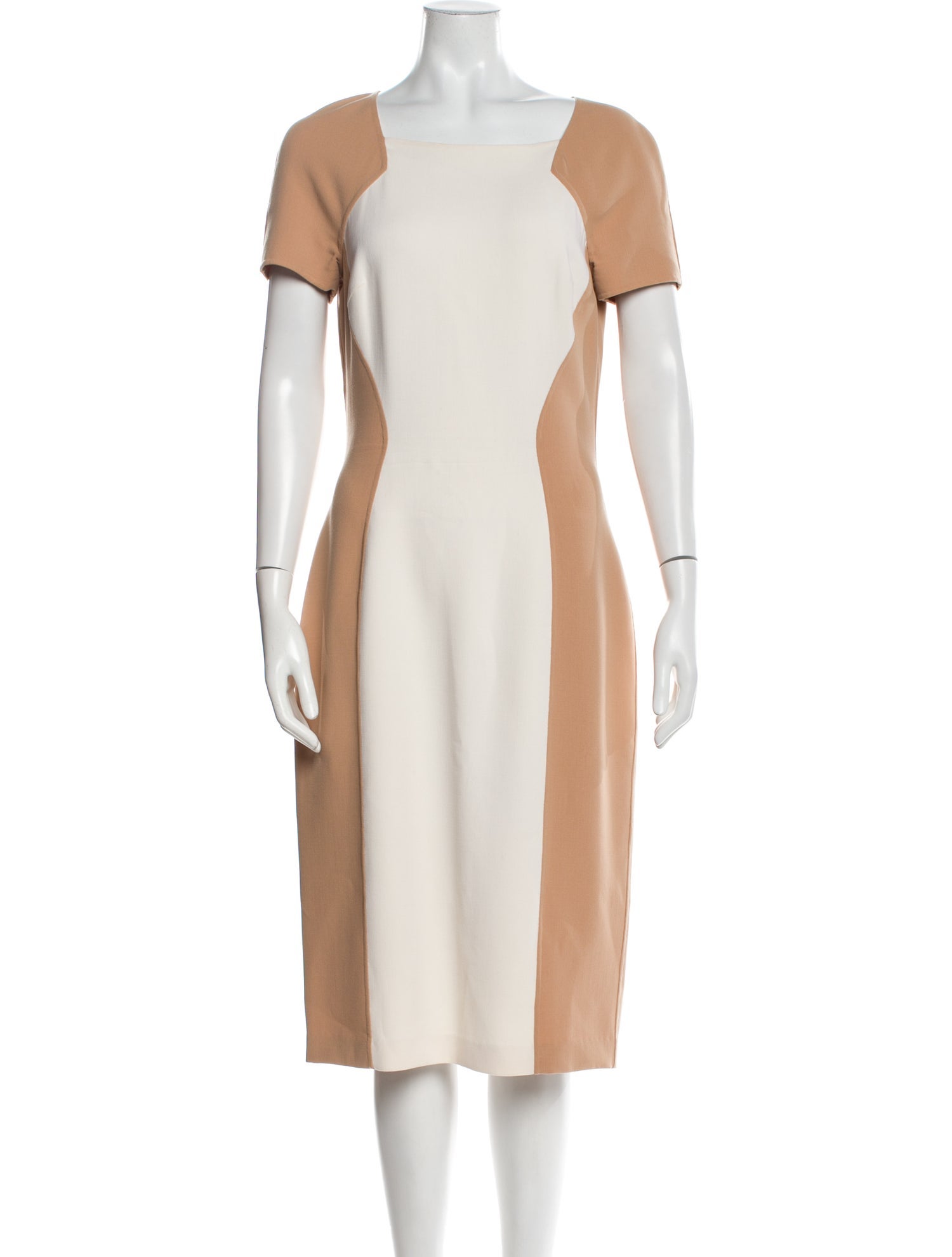 Michael Kors Virgin Wool Midi Length Dress