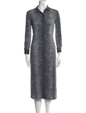 Michael Kors Animal Print Midi Length Dress