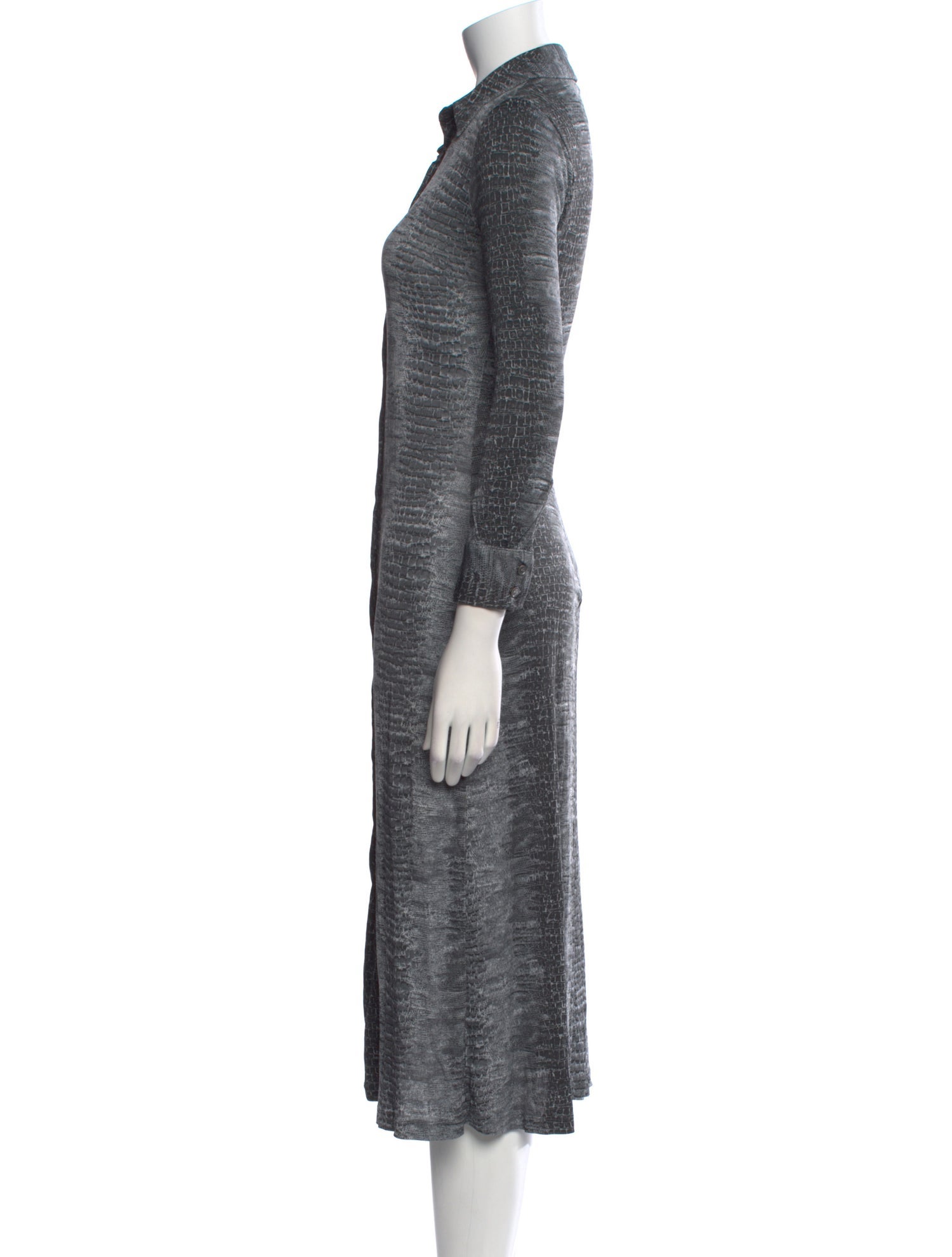 Michael Kors Animal Print Midi Length Dress