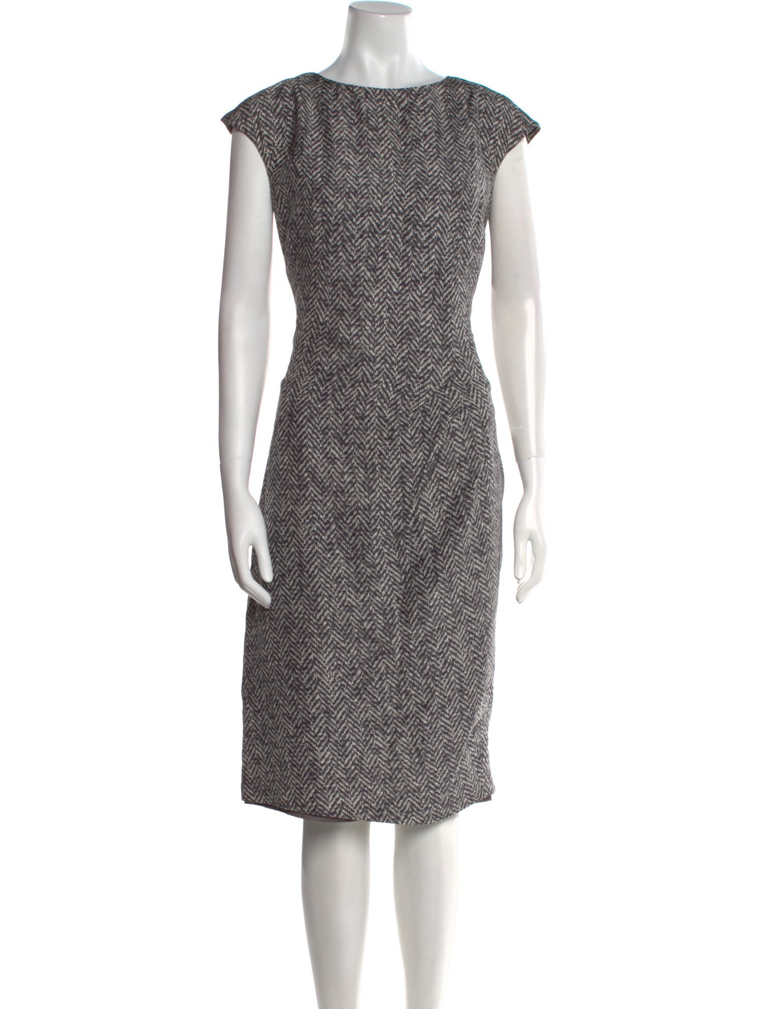 Michael Kors Silk Midi Length Dress