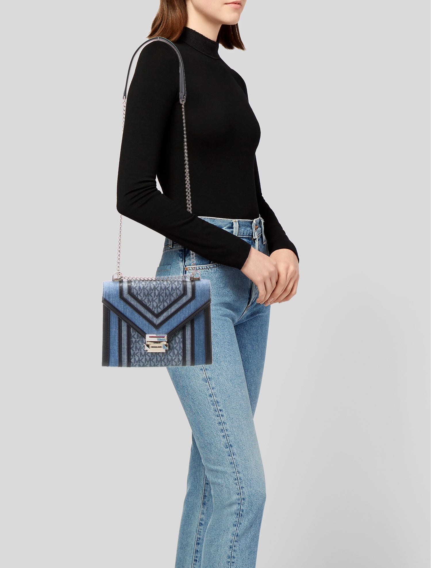 Michael Kors Denim Crossbody Bag